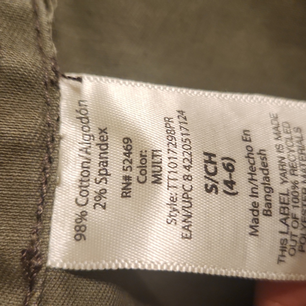 Time and Tru Green Utility Jacket - Picture 5 of 8